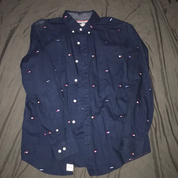 tommy hilfiger flag shirt